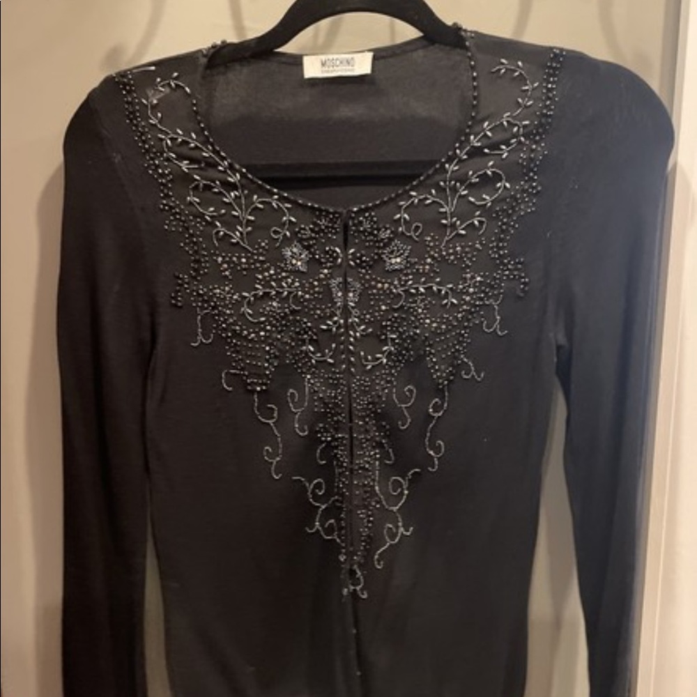 Moschino cardigan sz8 runs small